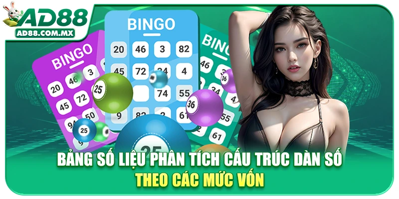 Bảng số liệu phân tích cấu trúc dàn số theo các mức vốn